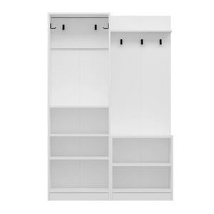 Armadio ingresso Dante con appendiabito colore bianco