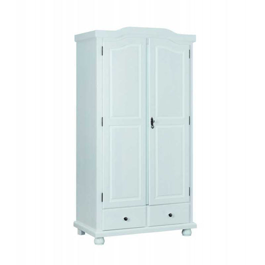 Armadio Inter Link 2 ante + 2 cassetti in pino massello finitura bianco