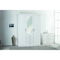 Armadio Inter Link 2 ante + 3 cassetti con vetro dim.14x55x190h