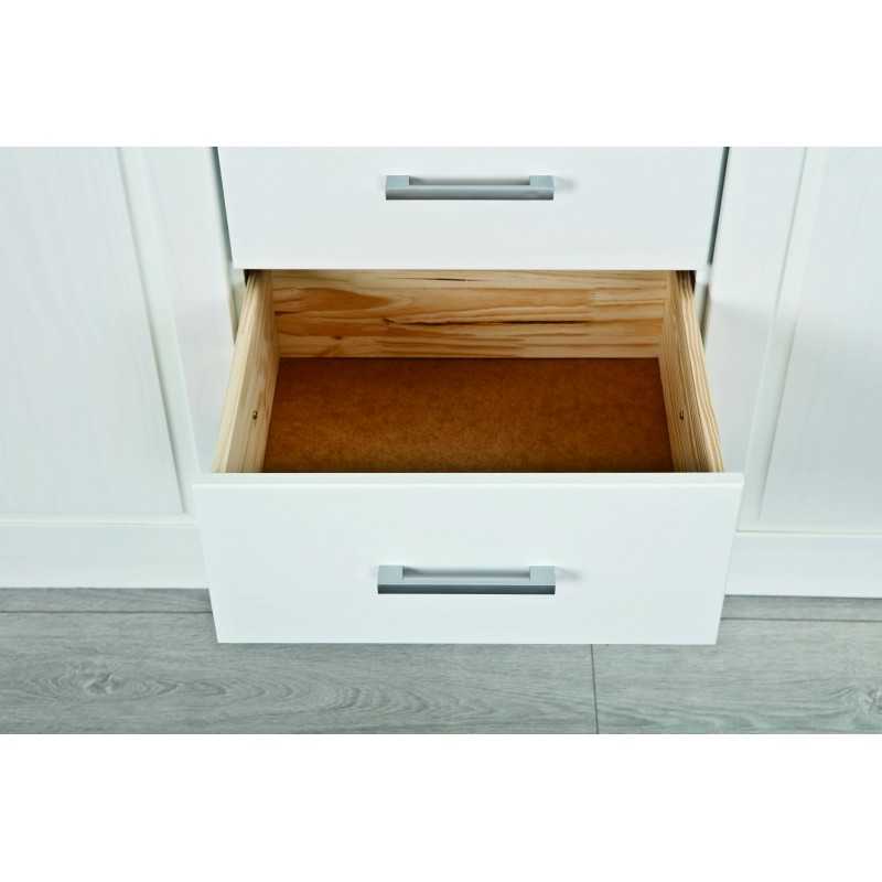 Armadio Inter Link 2 ante + 3 cassetti con vetro dim.14x55x190h