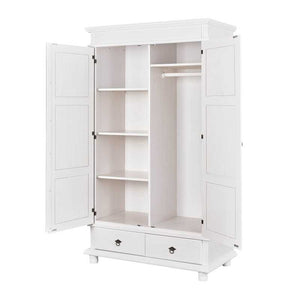 Armadio Inter Link 2 ante in pino massello finitura bianco