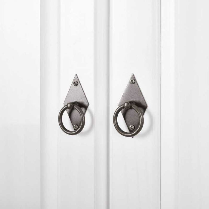 Armadio Inter Link 2 ante in pino massello finitura bianco