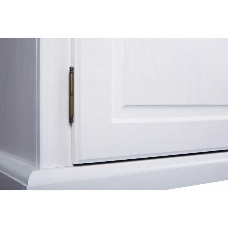 Armadio Inter Link 2 ante in pino massello finitura bianco