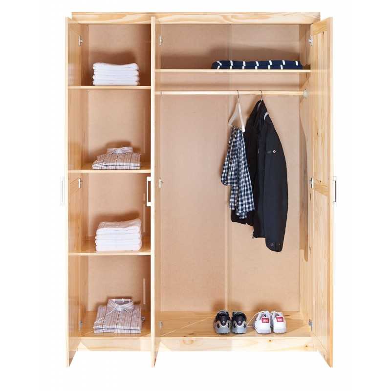 Armadio Inter Link in legno massello naturale