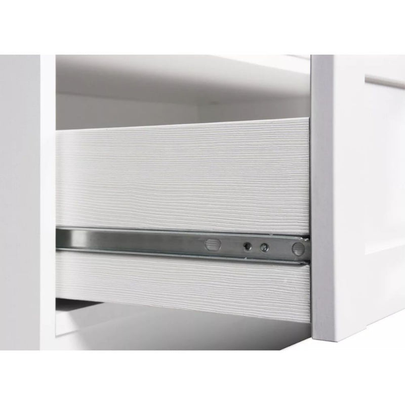 Armadio Landwood18 bianco tre ante e tre cassetti