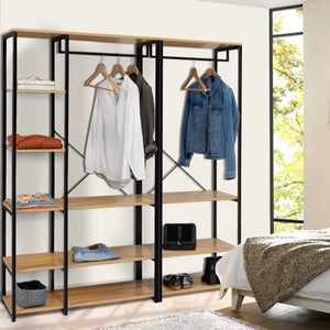 IDMarket - Armadio modulare XXL L. 150 cm DETROIT design industriale