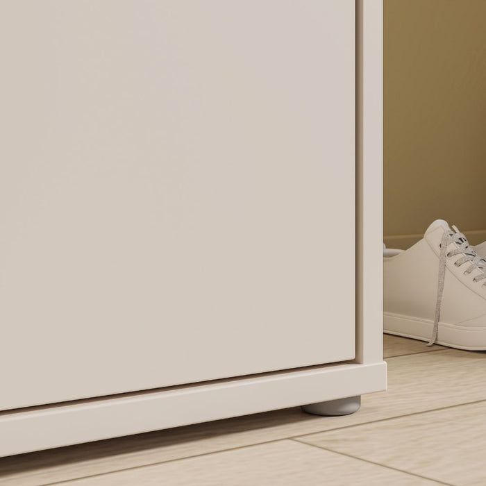 Armadio multiuso Medea 6 ante cashmere 109x35x192 - Scarpiera e armadio salvaspazio