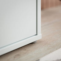 Armadio multiuso Medea 6 ante grigio chiaro 109x35x192 - Scarpiera e armadio salvaspazio