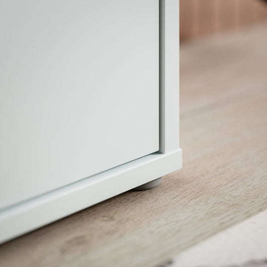 Armadio multiuso Medea 6 ante grigio chiaro 109x35x192 - Scarpiera e armadio salvaspazio