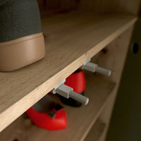 Armadio multiuso Medea 6 ante rovere 109x35x192 - Scarpiera e armadio salvaspazio