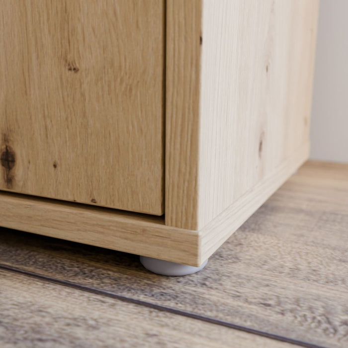 Armadio multiuso Medea 6 ante rovere 109x35x192 - Scarpiera e armadio salvaspazio