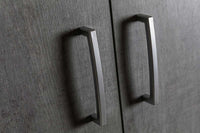 Armadio di design con 3 ante e 2 cassetti in finitura Cemento dark ZCMFC3A2C