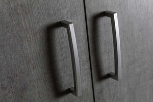 Armadio di design con 3 ante e 2 cassetti in finitura Cemento dark ZCMFC3A2C