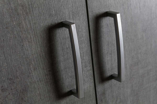 Armadio di design con 3 ante e 2 cassetti in finitura Cemento dark ZCMFC3A2C