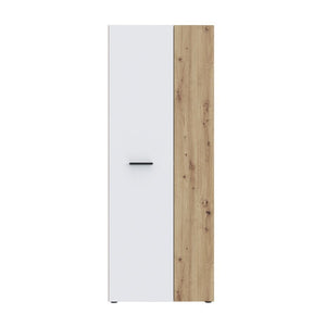 Armadio multiuso tuttopiani Teodoro 2 ante rovere con anta bianca 69x36.5x181H