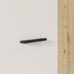 Armadio multiuso tuttopiani Teodoro 2 ante rovere con anta bianca 69x36.5x181H