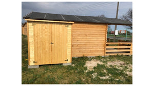 Armadio porta attrezzi da esterno 1.66x0.82 m H.1.86 - con pavimento e parete posteriore - DOM84 - ALTANKA