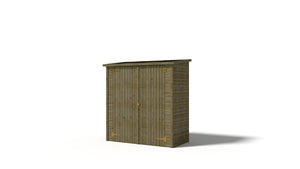 Armadio porta attrezzi da esterno 1.66x0.82 m H.1.86 - con pavimento e parete posteriore - DOM84 - ALTANKA