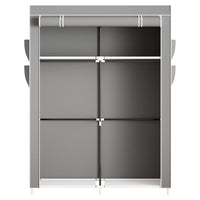 Trade Shop - Armadio Portatile In Tela Organizer Pieghevole Con Mensole 2 Binari Per Appendere Vestiti         