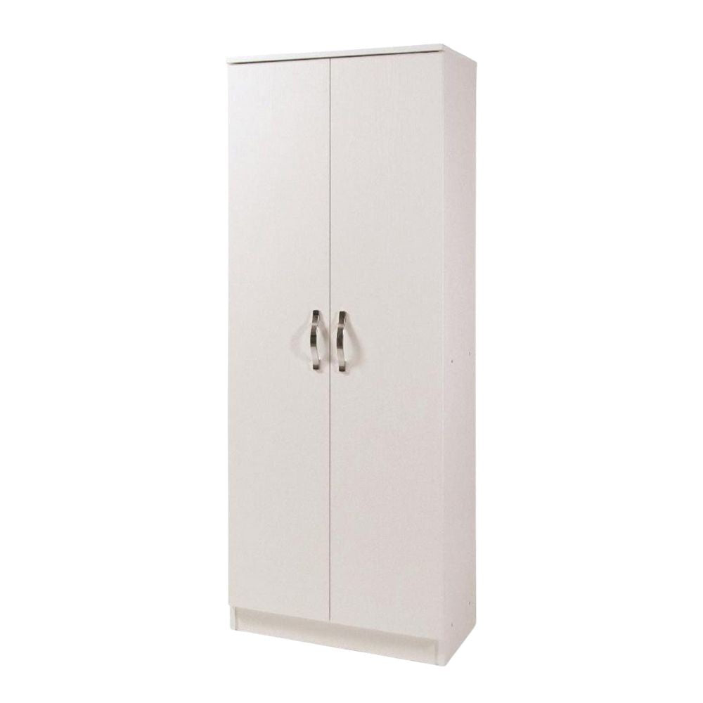 Armadio scarpiera 2 ante e 5 ripiani bianco colore frassinato Gabriella 180