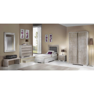 Armadio 2 porte shabby chic in legno l.120 p.60 h.220