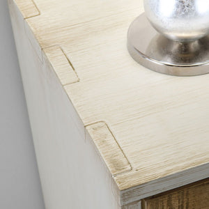 Armadio 4 porte shabby chic in legno l.281 p.60 h.256