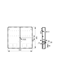 Armadio procedurale senza porta, capacità 20 lucchetti , Lockout Tagout LOTO - THIRARD