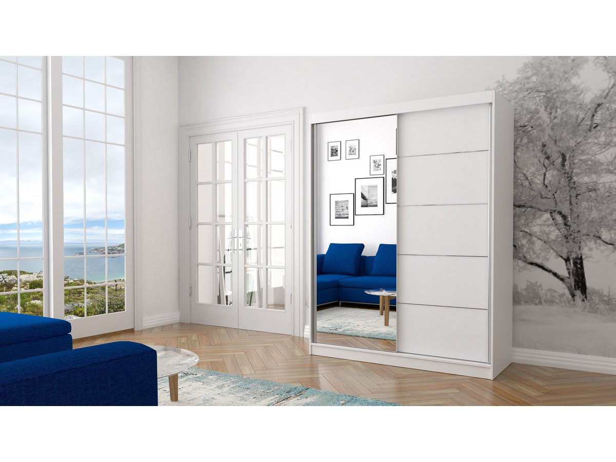 Vetrina NEOMI 05" - 120 x 200 x 61 cm - Bianco