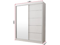 Vetrina NEOMI 05" - 120 x 200 x 61 cm - Bianco