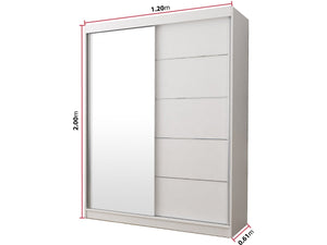 Vetrina NEOMI 05" - 120 x 200 x 61 cm - Bianco