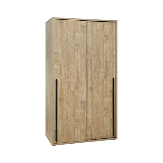 Armadio 120cm per camera da letto con 2 porte scorrevoli collezione MEGEVE colore quercia dorata.