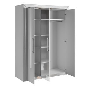 Armadio 150cm collezione DOHA. Colore bianco lucido.