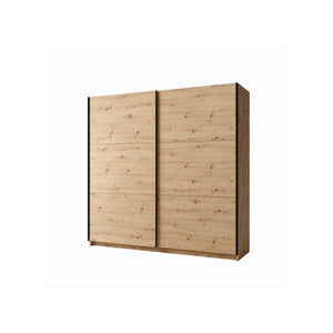 Armadio con 2 porte scorrevoli 200 cm - rovere - Collezione ARSALA
