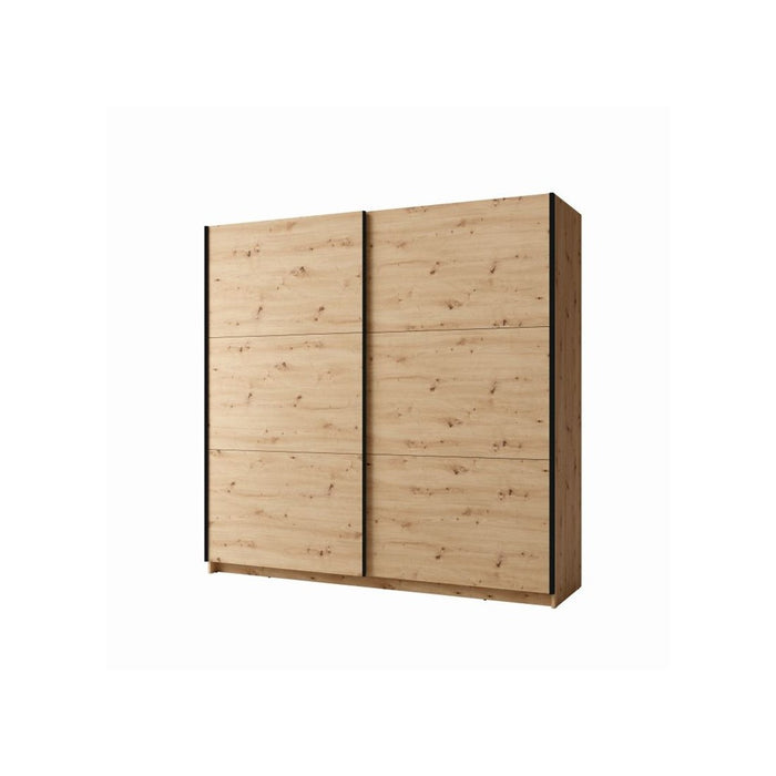 Armadio con 2 porte scorrevoli 200 cm - rovere - Collezione ARSALA