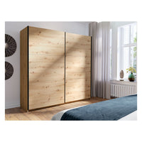 Armadio con 2 porte scorrevoli 200 cm - rovere - Collezione ARSALA