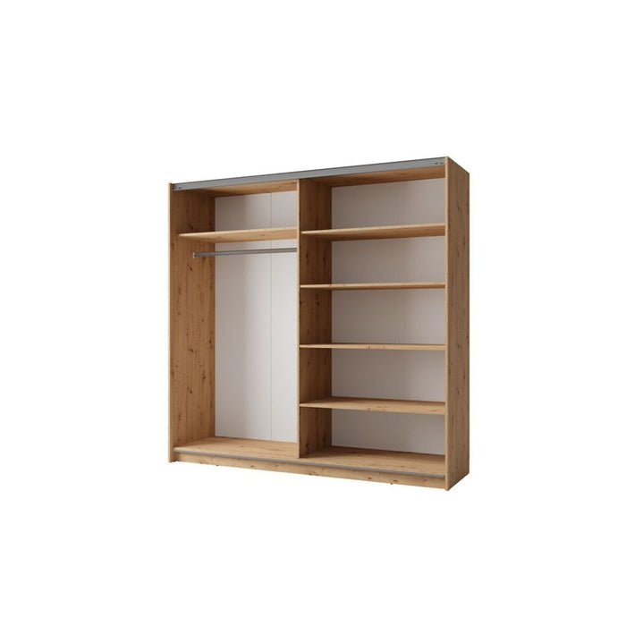 Armadio con 2 porte scorrevoli 200 cm - rovere - Collezione ARSALA