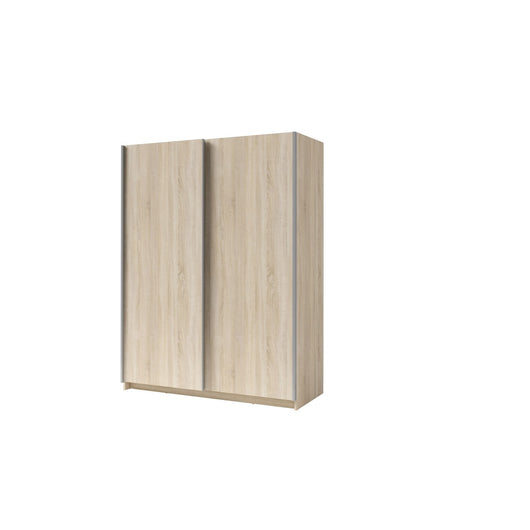 Armadio con 2 porte scorrevoli - Collezione GOZU - Colore rovere sonoma - 150 x 198 x 62 cm