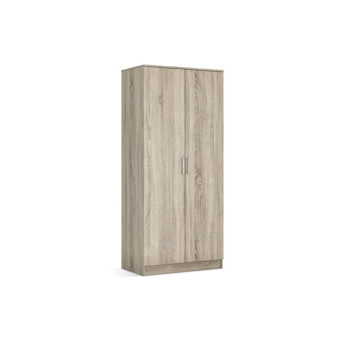 Armadio 2 porte REY colore rovere sonoma - 80 x 180 x 50 cm