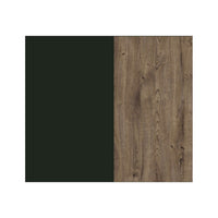 Armadio 200x220 con 4 porte. Color verde kaki e quercia. Collezione ASSIA.