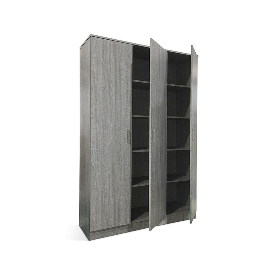 Armadio a 3 ante colore rovere collezione REY. Guardaroba ideale per il vostro ingresso o la vostra lavanderia.