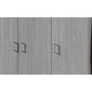 Armadio a 3 ante colore rovere collezione REY. Guardaroba ideale per il vostro ingresso o la vostra lavanderia.