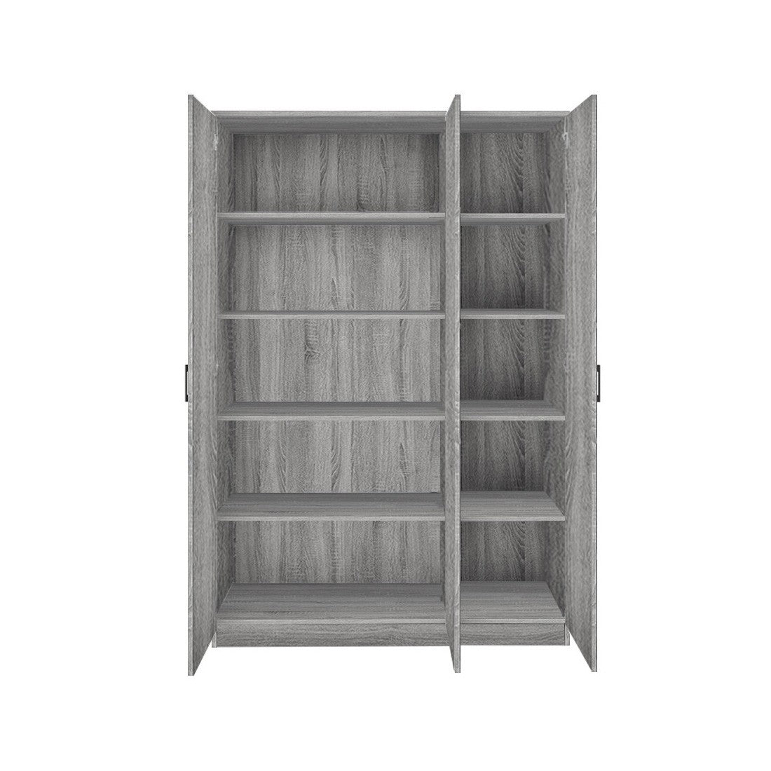 Armadio a 3 ante colore rovere collezione REY. Guardaroba ideale per il vostro ingresso o la vostra lavanderia.