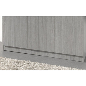 Armadio a 3 ante colore rovere collezione REY. Guardaroba ideale per il vostro ingresso o la vostra lavanderia.