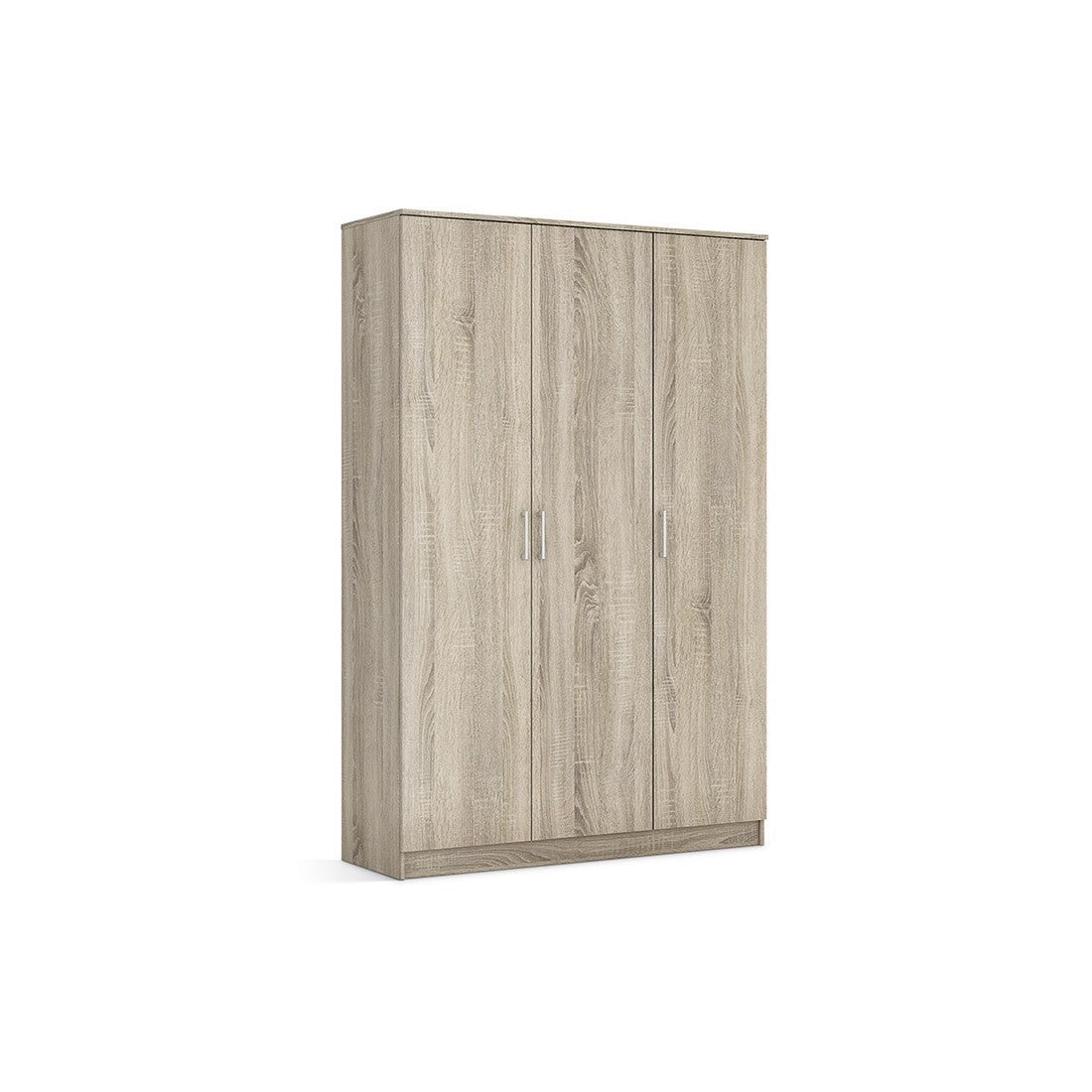 Armadio a 3 ante REY colore rovere sonoma – 120 x 180 x 50 cm