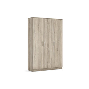 Armadio a 3 ante REY colore rovere sonoma – 120 x 180 x 50 cm