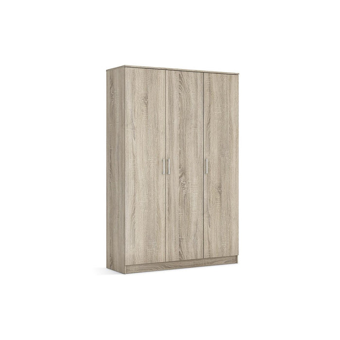 Armadio a 3 ante REY colore rovere sonoma – 120 x 180 x 50 cm