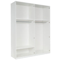 Armadio 4 Porte 180cm collezione VERONA. Colore bianco lucido.