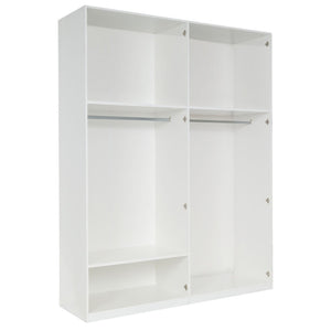 Armadio 4 Porte 180cm collezione VERONA. Colore bianco lucido.