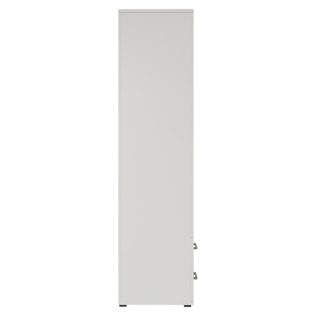 Armadio a 4 ante con 2 specchi TOM - Dimensioni H185 x L160 x P52 cm - Colore bianco - Stile design