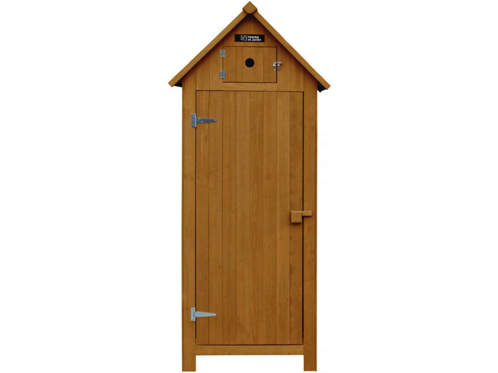 Mobile da giardino "Shed" - 77 x 54,5 x 179 cm - Marrone